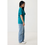 Unisex Sweatshirt aus recycelter Baumwolle, Iqoniq, 160 g/m2 farbe pastelgrün vierte Ansicht mit Modell