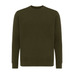Unisex Pullover aus recycelter Baumwolle Slim Fit, Iqoniq, 280 g/m2 farbe khaki