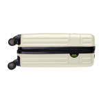 20-Zoll-Kabinentrolley mit drehbaren Rädern aus recyceltem Kunststoff, 40 L dritte Vorderansicht