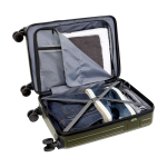 20-Zoll-Kabinentrolley mit drehbaren Rädern aus recyceltem Kunststoff, 40 L dritte Ansicht