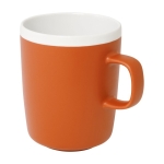 Keramikbecher im matten Außenfinish und weißer Innenseite, 310 ml farbe orange