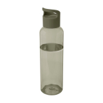 Transparente Flasche aus recyceltem Kunststoff mit Griff, 650 ml