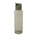 Transparente Flasche aus recyceltem Kunststoff mit Griff, 650 ml zweite Ansicht