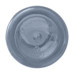 Transparente Flasche aus recyceltem Kunststoff mit Karabiner 400 ml zweite Ansicht