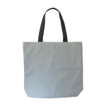 Bedruckbare Stofftasche aus reflektierendem 190D-Polyester farbe silber erste Ansicht