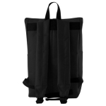 Rolltop-Rucksack aus Polyester mit vertikalem Reißverschluss dritte Ansicht