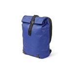 Wasserabweisender Rucksack aus recycelter Baumwolle für 17-Zoll-Laptops, 23 l farbe blau