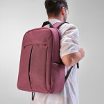 22L-Rucksack aus recyceltem Nylon mit wasserdichten Reißverschlüssen, 16,5” farbe bordeaux zweite Ansicht der Umgebung