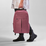 22L-Rucksack aus recyceltem Nylon mit wasserdichten Reißverschlüssen, 16,5” farbe bordeaux Ansicht der Umgebung