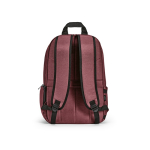 Rucksack aus recyceltem Nylon für Laptop, 16,5” farbe bordeaux Ansicht von hinten