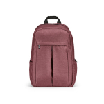 Rucksack aus recyceltem Nylon für Laptop, 16,5” farbe bordeaux Ansicht von vorne
