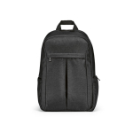 Rucksack aus recyceltem Nylon für Laptop, 16,5” farbe schwarz Ansicht von vorne