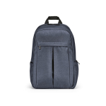 Rucksack aus recyceltem Nylon für Laptop, 16,5” farbe blau Ansicht von vorne