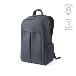 Rucksack aus recyceltem Nylon für Laptop, 16,5” farbe blau