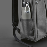 22L-Rucksack aus recyceltem Nylon mit wasserdichten Reißverschlüssen, 16,5” farbe dunkelgrau Detailansicht