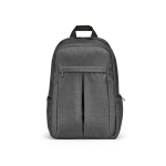 Rucksack aus recyceltem Nylon für Laptop, 16,5” farbe dunkelgrau Ansicht von vorne