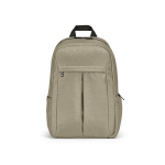 Rucksack aus recyceltem Nylon für Laptop, 16,5” farbe camel Ansicht von vorne