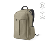 Rucksack aus recyceltem Nylon für Laptop, 16,5” farbe camel