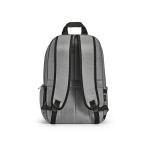 Rucksack aus recyceltem Nylon für Laptop, 16,5” farbe hellgrau Ansicht von hinten