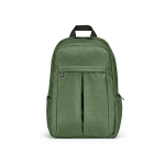Rucksack aus recyceltem Nylon für Laptop, 16,5” farbe militärgrün Ansicht von vorne