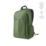 Rucksack aus recyceltem Nylon für Laptop, 16,5” farbe militärgrün