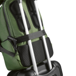 Zweifarbiger wasserdichter Laptop-Rucksack aus recyceltem Nylon, 15,6” farbe militärgrün Detailansicht