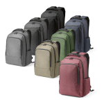 Zweifarbiger wasserdichter Laptop-Rucksack aus recyceltem Nylon, 15,6”