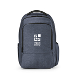 Zweifarbiger wasserdichter Laptop-Rucksack aus recyceltem Nylon, 15,6” Hauptansicht