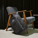 Rucksack aus recycelter Baumwolle mit Wachsbeschichtung, 230 g/m2 farbe schwarz Ansicht der Umgebung