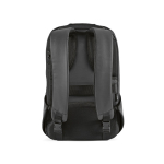 RPET-Rucksack aus schnittfestem Material mit Zahlenschloss, 20 L farbe schwarz Ansicht von hinten