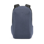 RPET-Rucksack aus schnittfestem Material mit Zahlenschloss, 20 L farbe blau Ansicht von vorne