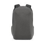 RPET-Rucksack aus schnittfestem Material mit Zahlenschloss, 20 L farbe dunkelgrau Ansicht von vorne