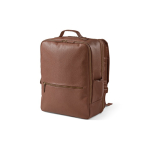 Erweiterbarer Rucksack aus recyceltem Leder für 17-Zoll-Laptops farbe dunkelbraun