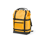 Wasserfester Rucksack aus recycelten Materialien mit Magnetverschluss für 17-Zoll-Laptops farbe dunkelgelb