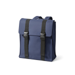 Rucksack aus recyceltem Kunstleder und Kunststoff für 17-Zoll-Laptops farbe blau