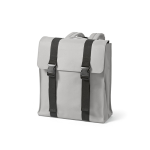 Rucksack aus recyceltem Kunstleder und Kunststoff für 17-Zoll-Laptops farbe hellgrau