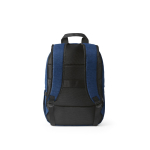 Rucksack aus 300D RPET mit Frontfach mit Reißverschluss, 15,6”,18 L farbe blau Ansicht von hinten