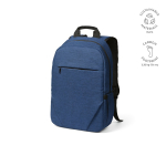Rucksack aus 300D RPET mit Frontfach mit Reißverschluss, 15,6”,18 L farbe blau