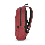 Rucksack aus 300D RPET mit Frontfach mit Reißverschluss, 15,6”,18 L farbe rot vierte Ansicht