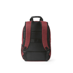 Rucksack aus 300D RPET mit Frontfach mit Reißverschluss, 15,6”,18 L farbe rot Ansicht von hinten