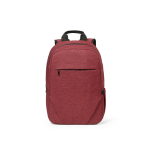 Rucksack aus 300D RPET mit Frontfach mit Reißverschluss, 15,6”,18 L farbe rot Ansicht von vorne