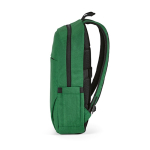 Rucksack aus 300D RPET mit Frontfach mit Reißverschluss, 15,6”,18 L farbe grün vierte Ansicht