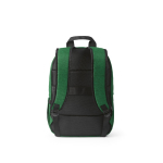 Rucksack aus 300D RPET mit Frontfach mit Reißverschluss, 15,6”,18 L farbe grün Ansicht von hinten