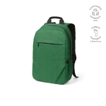 Rucksack aus 300D RPET mit Frontfach mit Reißverschluss, 15,6”,18 L farbe grün