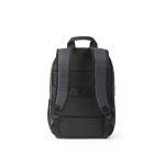 Rucksack aus 300D RPET mit Frontfach mit Reißverschluss, 15,6”,18 L farbe dunkelgrau Ansicht von hinten