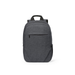 Rucksack aus 300D RPET mit Frontfach mit Reißverschluss, 15,6”,18 L farbe dunkelgrau Ansicht von vorne