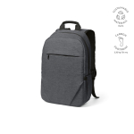 Rucksack aus 300D RPET mit Frontfach mit Reißverschluss, 15,6”,18 L farbe dunkelgrau