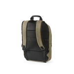 Rucksack aus 300D RPET mit Frontfach mit Reißverschluss, 15,6”,18 L farbe camel zweite Ansicht