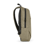 Rucksack aus 300D RPET mit Frontfach mit Reißverschluss, 15,6”,18 L farbe camel dritte Ansicht