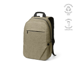 Rucksack aus 300D RPET mit Frontfach mit Reißverschluss, 15,6”,18 L farbe camel